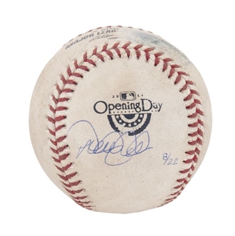 2014 Derek Jeter Single Signed Limited Edition New York Yankee Game Used Baseball (Steiner) 
